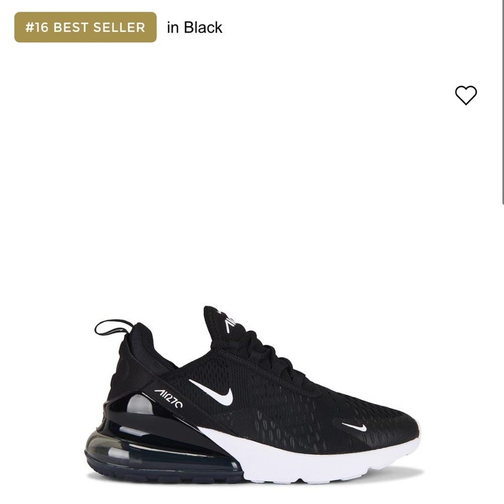 Nike Air Max 270 Black and White Shoes